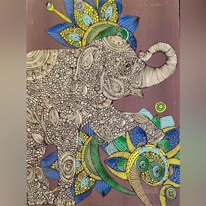 Elefant picture 24 inch long 18 inch wide.